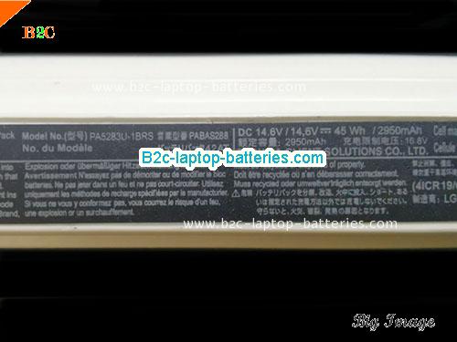  image 2 for PA5265U-1BRS Battery, $51.15, TOSHIBA PA5265U-1BRS batteries Li-ion 14.8V 2900mAh White