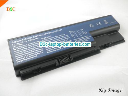  image 2 for LC.BTP00.007 Battery, $36.95, ACER LC.BTP00.007 batteries Li-ion 11.1V 5200mAh Black
