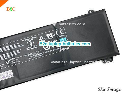  image 2 for GKIDT-00-13-3S2P-0 Battery, $64.97, SCHENKER GKIDT-00-13-3S2P-0 batteries Li-ion 11.4V 8200mAh, 93.48Wh  Black