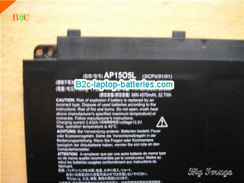  image 2 for 3ICP4/91/91 Battery, $55.96, ACER 3ICP4/91/91 batteries Li-ion 11.55V 4670mAh, 53.9Wh  Black