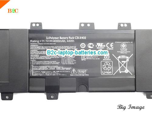  image 2 for X40PW91 Battery, $52.72, ASUS X40PW91 batteries Li-ion 11.1V 4000mAh, 44Wh  Black