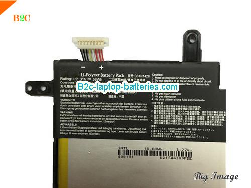  image 2 for UX305LA1AFA Battery, Laptop Batteries For ASUS UX305LA1AFA Laptop