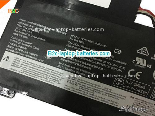  image 2 for 00HW040 Battery, $52.97, LENOVO 00HW040 batteries Li-ion 11.1V 4280mAh, 47Wh  Black