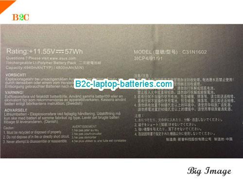  image 2 for Zenbook UX330UA-FB149T Battery, Laptop Batteries For ASUS Zenbook UX330UA-FB149T Laptop