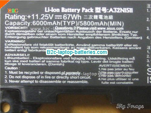  image 2 for ROG G752VT-TH71 Battery, Laptop Batteries For ASUS ROG G752VT-TH71 Laptop