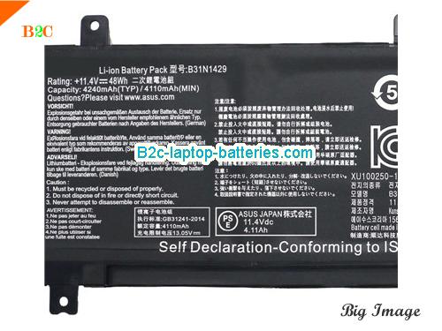  image 2 for K501UW-2A Battery, Laptop Batteries For ASUS K501UW-2A Laptop