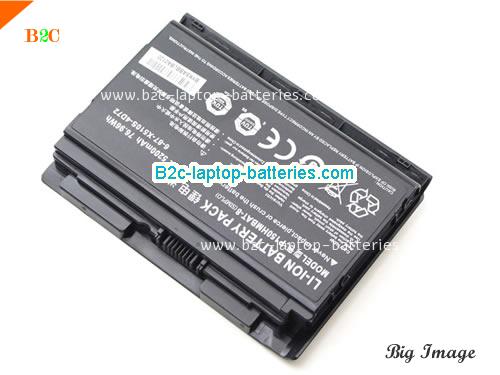  image 2 for 6-87-X510S-4j72 Battery, $56.16, CLEVO 6-87-X510S-4j72 batteries Li-ion 14.8V 5200mAh, 76.96Wh  Black