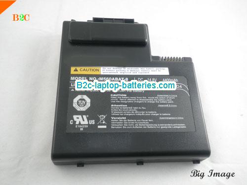  image 2 for 87-M57AS-AD4 Battery, $Coming soon!, CLEVO 87-M57AS-AD4 batteries Li-ion 14.8V 4400mAh Black