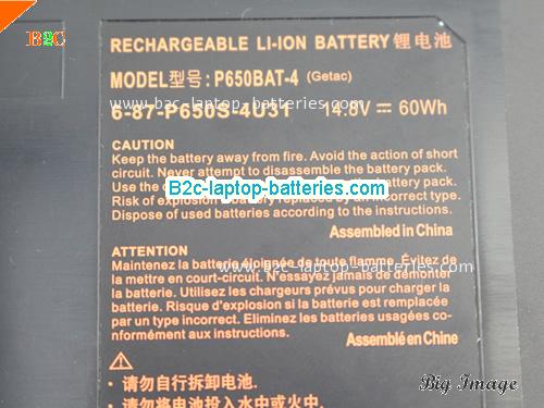  image 2 for P650SG Battery, Laptop Batteries For CLEVO P650SG Laptop