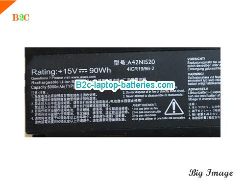  image 2 for G752VS-GC090D Battery, Laptop Batteries For ASUS G752VS-GC090D Laptop