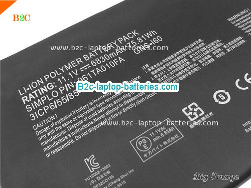  image 2 for Genuine / Original  laptop battery for GATEWAY p35-x3  Black, 6830mAh, 76Wh  11.1V