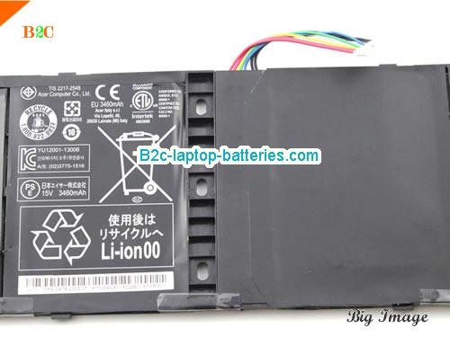  image 3 for 41CP6/60/78 Battery, $50.35, ACER 41CP6/60/78 batteries Li-ion 15V 3460mAh, 53Wh  Black