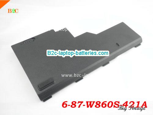  image 3 for 6-87-W860S-421A Battery, $Coming soon!, CLEVO 6-87-W860S-421A batteries Li-ion 11.1V 3800mAh Black