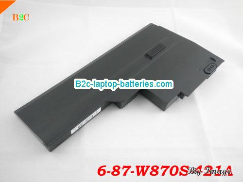  image 3 for 6-87-W870S-421A Battery, $Coming soon!, CLEVO 6-87-W870S-421A batteries Li-ion 11.1V 3800mAh Black