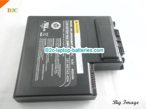  image 3 for BAT-5712 Battery, $Coming soon!, CLEVO BAT-5712 batteries Li-ion 14.8V 4400mAh Black