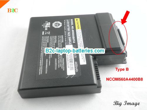  image 3 for M560ABAT-8 Battery, $Coming soon!, CLEVO M560ABAT-8 batteries Li-ion 14.8V 4400mAh Black