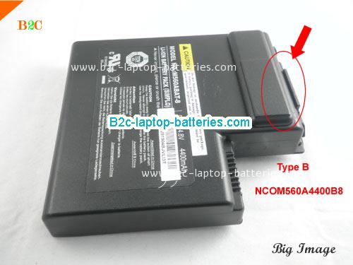  image 3 for BAT-5712 Battery, $Coming soon!, CLEVO BAT-5712 batteries Li-ion 14.8V 4400mAh Black