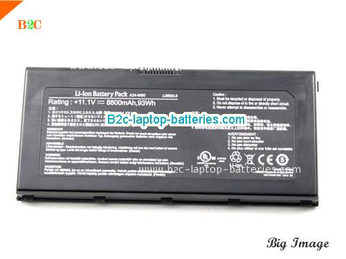  image 3 for A34-W90 Battery, $Coming soon!, ASUS A34-W90 batteries Li-ion 11.1V 8800mAh Black