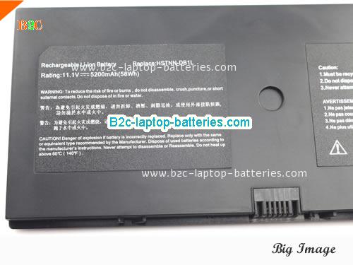  image 3 for 594796-001 Battery, $46.35, HP 594796-001 batteries Li-ion 11.1V 5200mAh, 58Wh  Black