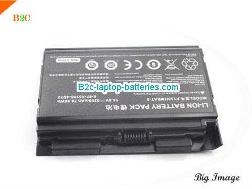  image 3 for 6-87-X510S-4J72 Battery, $55.15, SAGER 6-87-X510S-4J72 batteries Li-ion 14.8V 5200mAh Black