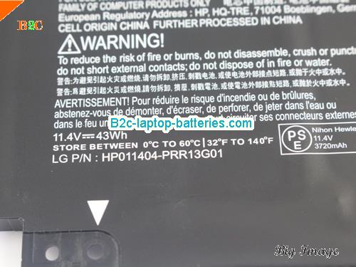  image 4 for TPN-1102 Battery, $Coming soon!, HP TPN-1102 batteries Li-ion 11.4V 43Wh Black