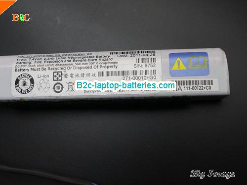  image 4 for Genuine / Original  laptop battery for IBM ES3175 Rev E0 271-00010 Rev E0  White, 2.3Ah 7.4V