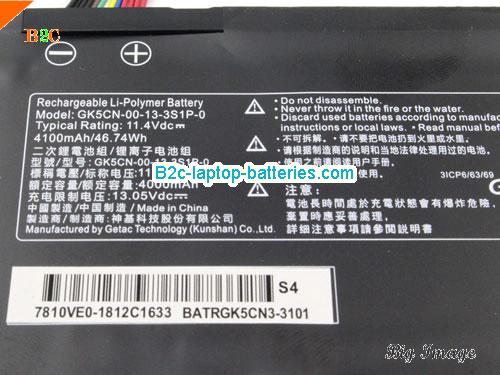  image 4 for Genuine / Original  laptop battery for EVOO EG-LP4-BK EG-LP4-BK Gaming Laptop  Black, 4100mAh, 46.74Wh  11.4V