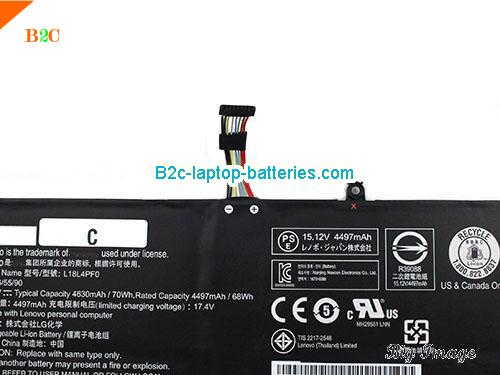  image 4 for Genuine L18L4PF0 Battery For Lenovo SB10W67370 Li-ion 15.12v 70Wh Rechargeable , Li-ion Rechargeable Battery Packs