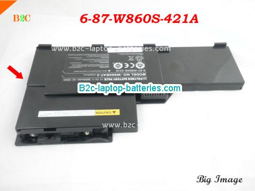  image 4 for W860BAT-3(SIMPLO) Battery, $Coming soon!, CLEVO W860BAT-3(SIMPLO) batteries Li-ion 11.1V 3800mAh Black