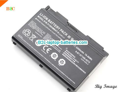  image 4 for 6-87-X710S-4J72 Battery, $65.27, CLEVO 6-87-X710S-4J72 batteries Li-ion 14.8V 5200mAh, 76.96Wh  Black
