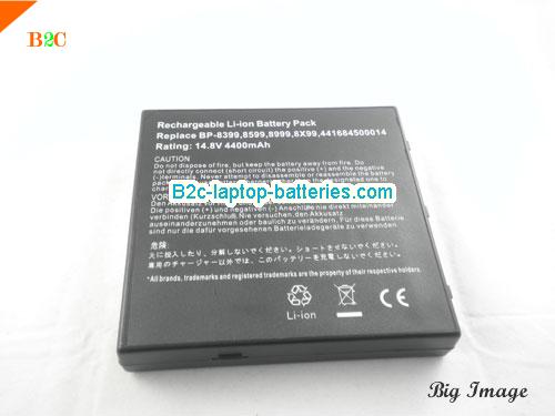  image 4 for BL-4240G131/P Battery, $Coming soon!, MITAC BL-4240G131/P batteries Li-ion 14.8V 4400mAh Black