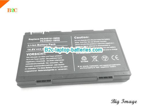  image 4 for PA3395U-1BRS Battery, $40.15, TOSHIBA PA3395U-1BRS batteries Li-ion 14.8V 4400mAh Black