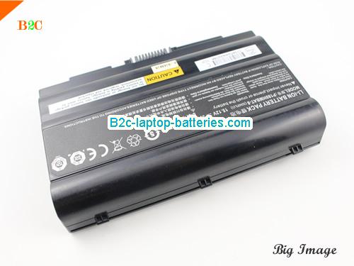  image 4 for 6-87-P180S-4271 Battery, $Coming soon!, CLEVO 6-87-P180S-4271 batteries Li-ion 15.12V 5900mAh, 89.21Wh  Black