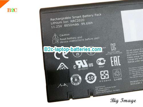  image 4 for Replacement  laptop battery for GETAC 441847500001 338911120104  Black, 8850mAh, 99.6Wh  11.25V
