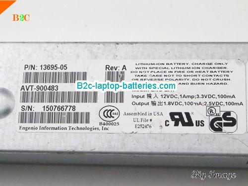  image 5 for Genuine IBM System Storage Battery 41Y0679 DS4200 DS4700 13695-05 13695-07 ENG-BAT Backup Unit 100mA 1.8V, Li-ion Rechargeable Battery Packs