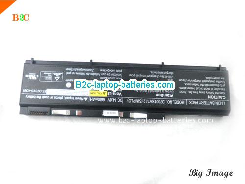  image 5 for Genuine / Original  laptop battery for SAGER PortaNote D700T PortaNote D750W Series  Black, 6600mAh 14.8V