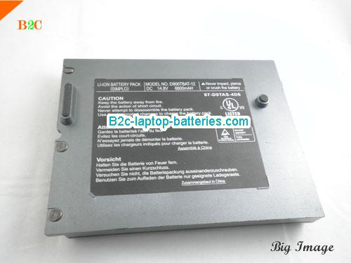  image 5 for D900T Battery, $Coming soon!, CLEVO D900T batteries Li-ion 14.8V 6600mAh Grey