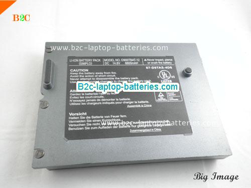  image 5 for D900TBAT-12 Battery, $Coming soon!, CLEVO D900TBAT-12 batteries Li-ion 14.8V 6600mAh Grey