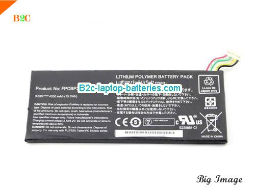  image 5 for fpbo261 Battery, $44.27, FUJITSU fpbo261 batteries Li-ion 3.65V 4200mAh, 15.3Wh  Black