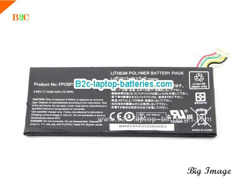  image 5 for fpbo261 Battery, $44.27, FUJITSU fpbo261 batteries Li-ion 3.65V 4200mAh, 15.3Wh  Black