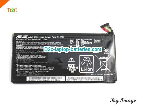  image 5 for C11 EP71 Battery, $30.15, ASUS C11 EP71 batteries Li-ion 3.7V 4400mAh, 16Wh  Black