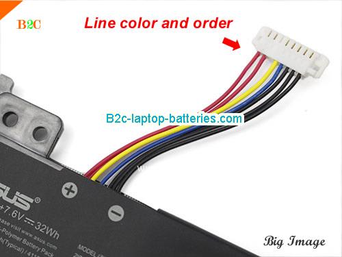  image 5 for C21N1818-1 Battery, $49.27, ASUS C21N1818-1 batteries Li-ion 7.6V 4240mAh, 32Wh  Black