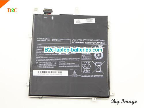  image 5 for PA5053U-1BRS Battery, $45.35, TOSHIBA PA5053U-1BRS batteries Li-ion 3.7V 6600mAh, 25Wh  Black