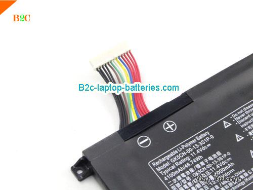  image 5 for Genuine / Original  laptop battery for EVOO EG-LP4-BK EG-LP4-BK Gaming Laptop  Black, 4100mAh, 46.74Wh  11.4V