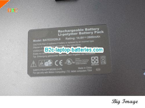  image 5 for BATEDX20L8 Battery, $Coming soon!, MOTION BATEDX20L8 batteries Li-ion 14.8V 2600mAh, 39Wh  Grey