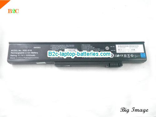  image 5 for SQU-413 Battery, $Coming soon!, GATEWAY SQU-413 batteries Li-ion 11.1V 5200mAh Black