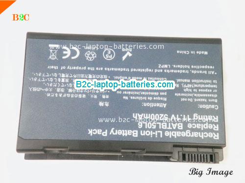  image 5 for BL50 Battery, $30.95, ACER BL50 batteries Li-ion 11.1V 5200mAh Black