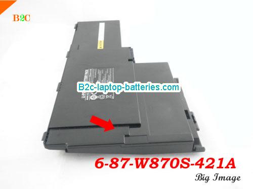 image 5 for 6-87-W870S-421A Battery, $Coming soon!, CLEVO 6-87-W870S-421A batteries Li-ion 11.1V 3800mAh Black