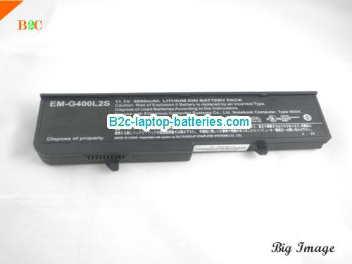  image 5 for EM-G400L2S Battery, $60.36, ECS EM-G400L2S batteries Li-ion 11.1V 4800mAh Black