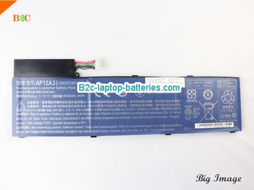  image 5 for 3ICP7/67/90 Battery, $54.15, ACER 3ICP7/67/90 batteries Li-ion 11.1V 4850mAh, 54Wh  Black